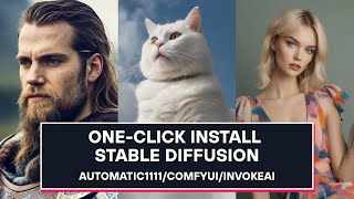 FASTEST Way To Install Stable Diffusion In OneClick  Automatic1111  ComfyUI  InvokeAI [upl. by Aihsemat]