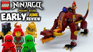 Heatwave Transforming Lava Dragon EARLY Review LEGO Ninjago Dragons Rising Set 71793 [upl. by Morice]