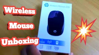 Unboxing Wireless Mouse HP 200 amp Connect PC  2020 [upl. by Neelram]