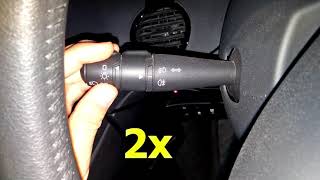 Renault Espace IV  How to Enable Disable Automatic lights Eclairage auto des feux [upl. by Dnyletak750]