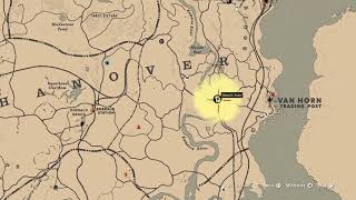 Red Dead RedemptionTreasure Map Location quotvan Hornquot [upl. by Henke]