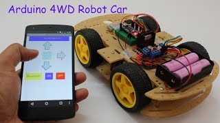 Smartphone Controlled Arduino 4WD Robot Car  Part  II [upl. by Ralyks]