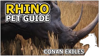 RHINO  Pets Guide  CONAN EXILES [upl. by Tennek]