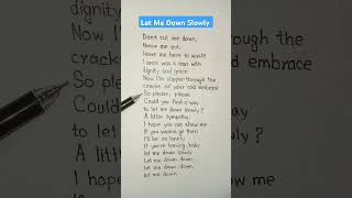 Let me down slowly  Alec Benjamin Lyrics shorts lyrics music saveyourtears ytshorts [upl. by Redle]