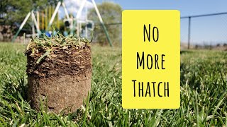 How To Get Rid Of Lawn Thatch For Good Simplified [upl. by Auqinimod]