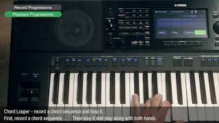 PSRSX900  CHORD LOOPER Record a chord and loop it [upl. by Sheldon798]