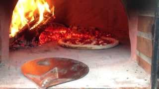 Pizza in my wood fired oven [upl. by Kat]