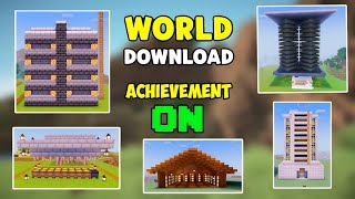 Minecraft 121 survival world download  Download map survival Mcpe 121  Mcpe world download [upl. by Im121]