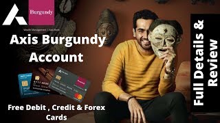 Axis Bank Burgundy Benefits  Burgundy Debit Card Unboxing  Burgundy Account Review 🔥 [upl. by Bunting]