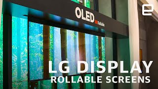 LG Displays flexible screen first look at CES 2020 [upl. by Hoj]