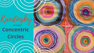 Concentric Circle Art with Kandinsky [upl. by Sivel]