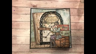 LARGE FOLIO LADY VAGABOND PART 1 SHELLIE GEIGLE JS HOBBIES AND CRAFTS [upl. by Ahsiuqel]