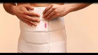 How to wear and use LIPOELASTIC Abdominal belt [upl. by Dalohcin]