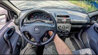 1998 Opel Corsa B 14 i 60HP 0100 POV Test Drive 1767 Joe Black [upl. by Euqinim]