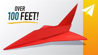 Paper Jet Flies OVER 100 FEET How to Make F102 Delta — Epic Dart Paper Airplane by Michael LaFosse [upl. by Franciskus]