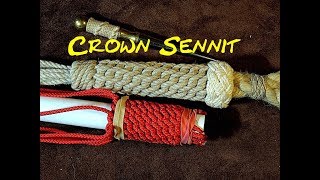 Continuous Crowning Using the Crown Sennit as a Covering Knot  How to Tie a Continuous Crown Knot [upl. by Araek509]