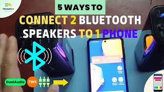 How to Connect 2 Bluetooth Speakers to One Phone  5 Possible Ways to Do This [upl. by Dianne]