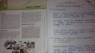 CBSE Class 9 Economics Notes Chapter 3  Poverty as a ChallengeNotes in discription [upl. by Aigil]