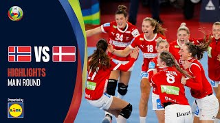 Denmark defeat Norway to get first place  Norway vs Denmark  Highlights  Womens EHF EURO 2022 [upl. by Stryker]