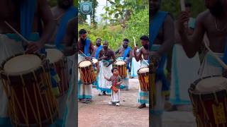 kid playing chenda melam  Poonans Blue Magic team shortvideo [upl. by Egiedan]