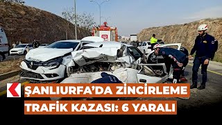 Şanlıurfa’da zincirleme trafik kazası 6 yaralı [upl. by Connie]