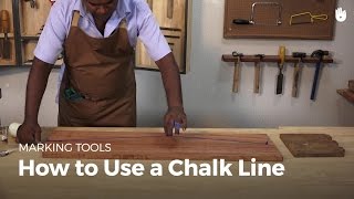 How to Use a Chalk Line  Woodworking [upl. by Hennessy118]