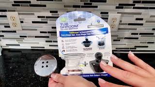 Review of Tubshroom Tub Drain Hair Catcher [upl. by Bolte]