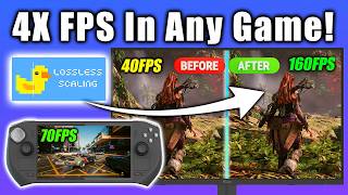 Get A 4X FPS Boost with Lossless Scaling  Download More FPS [upl. by Berriman]