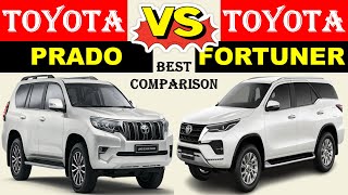 ALL NEW Toyota LANDCRUISER PRADO vs ALL NEW Toyota FORTUNER  Which one is better [upl. by Nevaed]