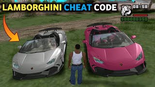 GTA San Andreas Lamborghini Huracan Car Cheat Code  GTA San Andreas Lamborghini Cheat Code  GTASA [upl. by Ardyaf]