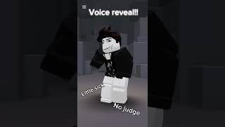 Voice reveal Not real check out my real voice in my channel voicemeetersyntheticvoice rblx [upl. by Hairas]