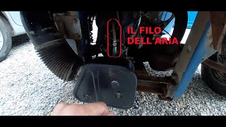 ape car50 Il filo dellaria come si regola e come funziona [upl. by Ofilia575]