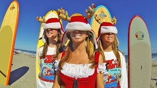 All About The Beach  Cocoa Beach  Surfin Santas OFFICIAL VIDEO 2014 Christmas Surfing promo [upl. by Novyart]