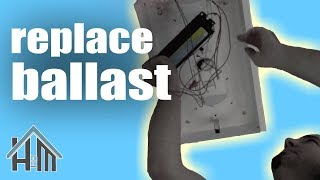 How to repair fluorescent light replace ballast Easy Home Mender [upl. by Ataeb872]