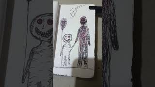 Haunted drawing ☠️ haunted black book drowning subscribe like shorts youtube haunted video [upl. by Asek]