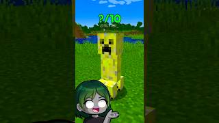 😱 Minecraft CREEPER EXPLOSIONS Rate from 1 to 10 minecraft shorts [upl. by Nylessoj676]