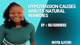 HYPOTENSION CAUSES AND NATURAL REMEDIES [upl. by Neeham146]