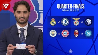 Draw Results UEFA Champions League 202223 QuarterFinals amp SemiFinals [upl. by Bravar]