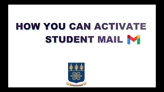 How to activate your student mail [upl. by Karon]