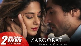 Zaroorat  Bepannah  Full Song Female Version  HD Lyrical Video  Jennifer Winget [upl. by Pascoe]