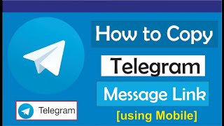 How to copy message link on telegram [upl. by Musa357]