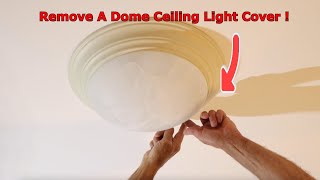 How To Remove A Light Fixture With No Visible Screws [upl. by Aural684]