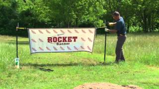 Banner Installation Stakes and Bungees [upl. by Hgierb561]