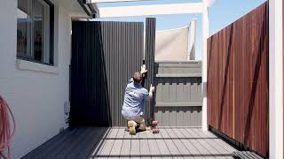 Ekodeck Castellated Panel Installation Video Composite Batten DIY [upl. by Melisandra]