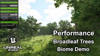 Broadleaf Trees Biome Demo  Performance Overview  Unreal Engine 54  RTX 4090 [upl. by Nossaj]