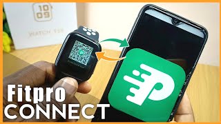 How to CONNECT FitPro Watch To Phone  Install Fitpro App [upl. by Torosian]