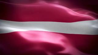 Latvia anthem amp flag FullHD Латвия гимн и флаг Latvija himna un karogs [upl. by Ynamrej]