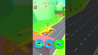 ShapeShifting 2 GAMEPLAY Level No 421 Walkthrough  New Update Car Racing Shorts ShapeShifting [upl. by Arahk451]