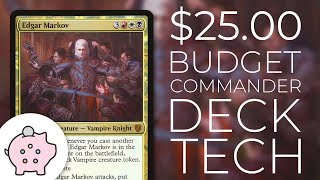 Edgar Markov  EDH Budget Deck Tech 25  Tribal  Aggro  Magic the Gathering  Commander [upl. by Reisinger]