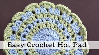 Easy DIY Crochet Pot Holder [upl. by Botsford374]